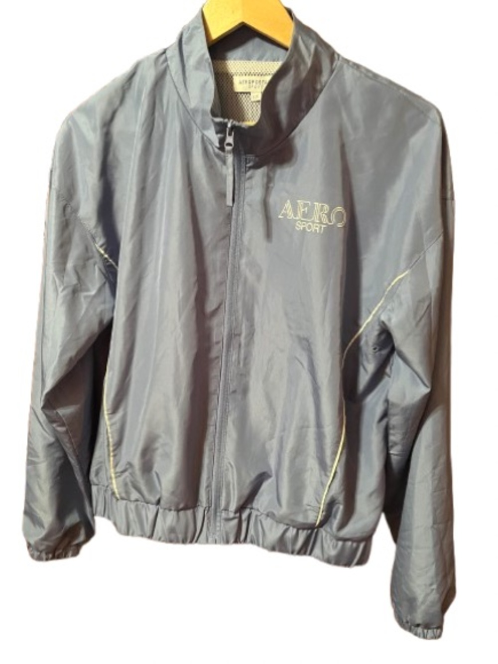 Aeropostale Sport Women's Light Blue Windbreaker Jacket Size Large